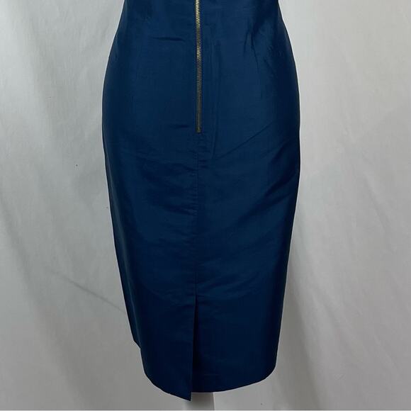 Magaschoni Deep Blue V-Neck Dress - Picture 6 of 13